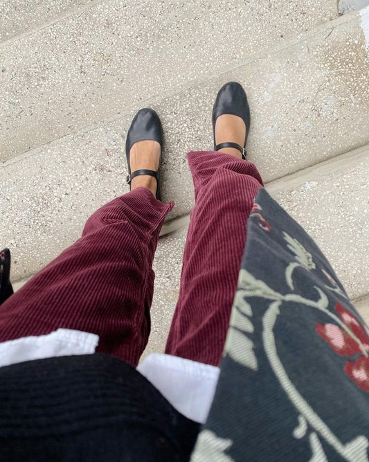 Black Leather Mary Jane Shoes - Women's Mary Janes - Vintage Shoes - Black Shoes - Leather Flats